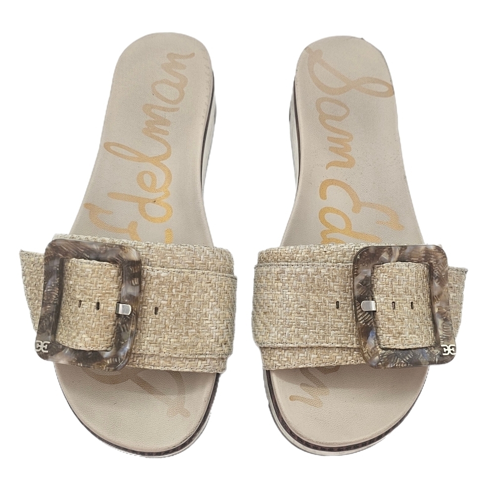 Sam Edelman Ariane Platform Sandals Eggshell Size 9.5 – Preowned - Picture 2 of 12
